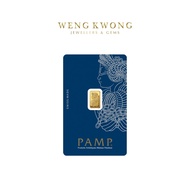 Weng Kwong 1g Pamp Suisse Gold Bar - Lady Fortuna (999.9)