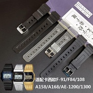 New Product Fast Shipping = Suitable for Casio Square F-84/F-91W/F-94/F-105/A158/A168 Resin Rubber S