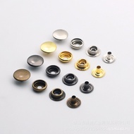 Snap Button Metal Snap Button Luggage Clothing Flat Snap Button Iron Accessories Simple Round Snap B
