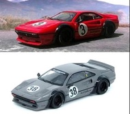 絕版 1:64 Inno LBWK Ferrari 308 GTB - RED & GREY (TSM MiniGT Mini GT Tarmac Works Inno64 CM Poprace LC