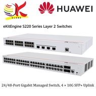 Huawei eKit S310-48P4X 48 Port Gigabit Managed Switch 4x 10G SFP+ PoE+ Smart Network Switch for SME