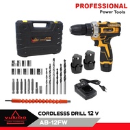MAKlTA 36V Mesin Bor Baterai Tangan Cordless Drill Baterai impact drill Cordless Electric Drill Impa