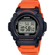 Casio Digital นาฬิกาข้อมือทรงสปอร์ต สายเรซิน รุ่น W-219H ของแท้ประกันศูนย์ CMG