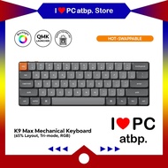 Keychron K9 Max QMK Mechanical Keyboard 65%, Tri-mode, RGB, Low Profile, QMK/Launcher, Hotswap