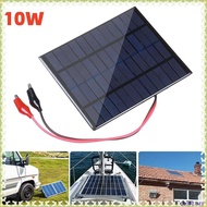 DLIFE⭐10W 12V Outdoor Portable Solar Panel with Clip for 9-12V Battery Charging