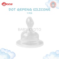 BK NInio Flat Dot Silicone Nipple Orthodontic Rubber Retail 1 Pcs