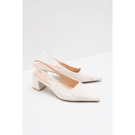 Jesly Ocean Buckle Heels Beige