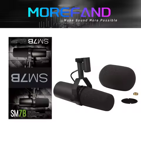 Cardioid Dynamic Microphone SM7B Sm7b 7B Studio Selectable Frequency Response Mic for Live Stage Rec