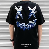 RICKYISCLOWN RIC JAPAN Kanagawa Wave Tee Black