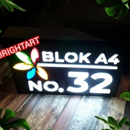 Led Light House Number Series-1 Size 30X20, Led House Number.