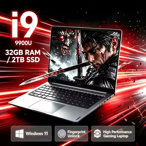 15.6 Inch 4K HD Display Laptop Computer Intel Core i9-9900 CPU Windows 11 System16GB RAM 1TB SSD Ult