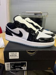 Nike Air Jordan 1 low 黑白熊貓漆皮 dunk low 款