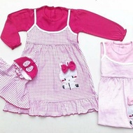 Penawaran Terbatas HONEY BJ157 baju gamis 2-3 tahun anak balita
