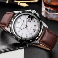 Wallis steel strap Watch Waterproof men's watch Calendar Business quartz watch large dial retro men's watch