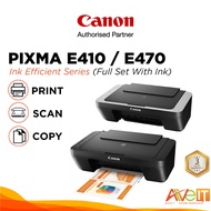 Canon Pixma E410 / E470 Printer 3 in 1 (Print Scan Copy)