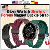 Dizo Watch Strap Magnet Buckle Silicone Porous Strap,Tali Jam Dizo Watch,Pro/ Watch R/ Watch D,D Tal