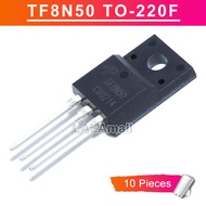 10pcs TF8N50 TO-220F AOTF8N50 8N50 TO220F N-channel 8A/500V MOSFET Transistor New Original