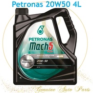 ( 100% ORIGINAL ) PETRONAS MACH5 PLUG 20W50 4L PREMIUM ENGINE OIL MINERAL API SJ