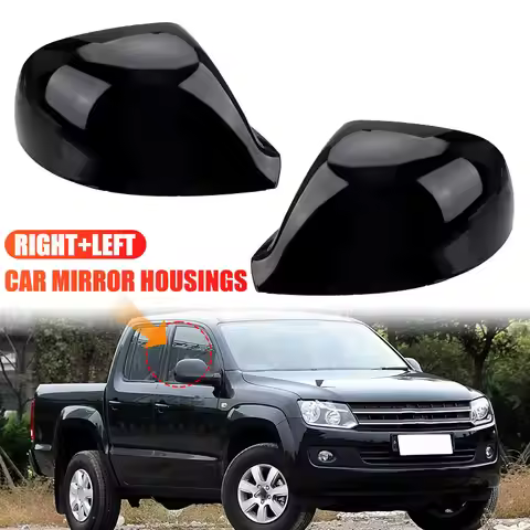Gloss Black /White Side Wing Rearview Mirror Cover For VW T5 T6 Transporter Amarok 10-20 For Vw Amar