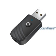 3 in 1 USB Bluetooth-compatible 5.0 Audio Transmitter Receiver 3.5mm AUX _ [countless.sg]