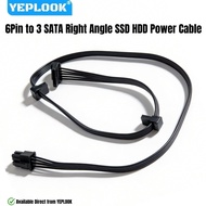 YEPLOOK 3 SATA Right Angle HDD SSD SATA Power Cable for Corsair CS850M, CS750M, CS650M, CS550M, CS45