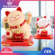 Kucing Maneki Solar/Pajangan Kucing Hoki/Patung Kucing Hoki/Lucky Cat