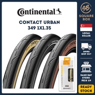 Continental Contact Urban 16 inch 35-349 16x1.35 Folding Bike Tire for Brompton 3sixty Pikes Tan/Brown/Reflex Skin 180TP