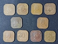 Malaya 1cent coin.Queen Elizabeth II.(10pcs set)