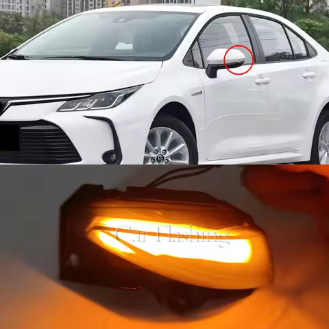 LED Dynamic Side Mirror Indicator Blinker Sequential Light For Toyota Corolla Sport E210 Sienta XP17