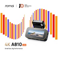 70mai A810 Lite 4K Front Rear Dual Car Camera 4G WiFi 3-Minute Buffered Emergency Recording