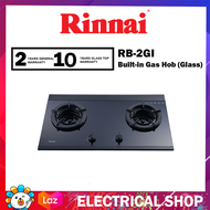 Rinnai RB-2GI Built-in 2 Inner Burner Gas Hob (Glass) Gas Stove RB2GI Gas api