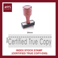 Index Stock Stamp (Certified True Copy) DX9