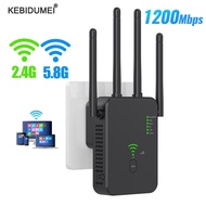 Wireless 5G Wifi Repeater 1200Mbps Router Wifi Booster Dual Band Long Range Extender 5Ghz Wi-Fi Signal Amplifier Repeater