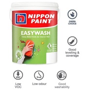 Nippon Paint Easy Wash 1L Indoor Water Based Wall Paint cat dinding interior