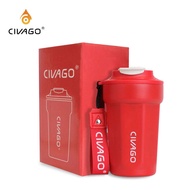 CIVAGO(13oz)Ceramic liner Stainless Steel Coffee Mug Vacuum Flask Hot And Cold Tumbler With Lid