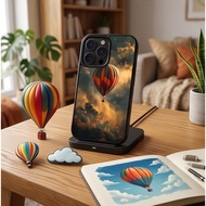 Case Casing iphone 17 16 15 14 13 12 11 AirPro Max Plus Mini Flying Over Forest Fog HS0405
