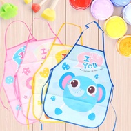 ID888 Children's Apron Set (Not Including Arm Sleeves) Waterproof Easy To Wipe Off Cute Pattern