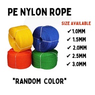 Polyethylene Nylon Rope / PE Monofilament Rope / Tali PP PE Poly Rope (1.0mm, 1.5mm, 2.0mm, 2.5mm, 3