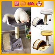 (Cat Toy) Cat Pet Tree Bed Scratcher House Toy / Pencakar Pokok Rumah Permainan Kucing - LZ0154