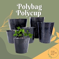 Poly bag Poli Cawan Hitam Nursery Planting Semaian Fertigasi Seedling Seed Tanaman Anak Pokok
