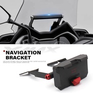 อุปกรณ์เสริมรถจักรยานยนต์นำทาง GPS Mount Bracket สำหรับ Yamaha XMAX 300 X-MAX 300 X-Max 300 2017 2018 2019 2020 2021 2022