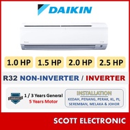 DAIKIN R32 Non Inverter Air Conditioner (1.0hp/1.5hp) FTV-P Aircond Wifi Gin-Ion FTV28PB / FTV35PB