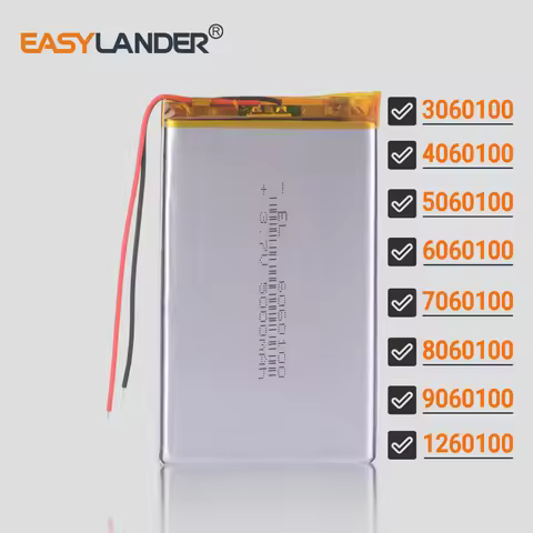 6060100 3.7V 5000mAh Lithium Li-ion Polymer Battery 3060100 4060100 5060100 7060100 8060100 9060100