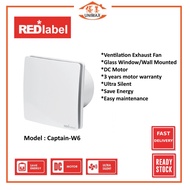 Redlabel Captain Window Glass / Wall 6" (150mm) DC Motor Exhaust Fan