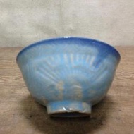 WH11679【四十八號老倉庫】全新 早期 台灣 扇魚竹花紋 古早碗 飯碗 米糕碗 碗粿碗 11.8cm 1碗價