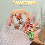 【Stock Ready】For HOCO EW50/51 Case Casing Soft Silicone Summer Style Cartoon Earphone Case Cover