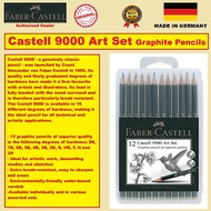 *ORIGINAL* Faber-Castell 9000 Graphite Sketch & Write Pencil 12pcs/ Sets (8B, 7B, 6B, 5B, 4B, 3B, 2B