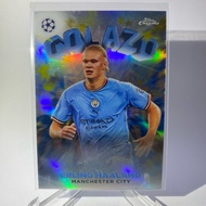 Football Card ERLING HAALAND MANCHESTER CITY GOLAZO TOPPS CHROME 2023