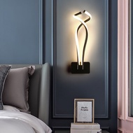 New Wall LampLEDBedroom Bedside Lamp Simple Modern Creative Personality Nordic Study Lamp Home Room Lamps