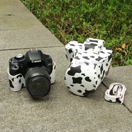กระเป๋าหนังร่างกายกล่องกรณีสำหรับ Canon EOS 850D 800D 77D 760D 750D 650D 600D 550D 500D กล้อง18-55มิลลิเมตรแขนป้องกันเชลล์